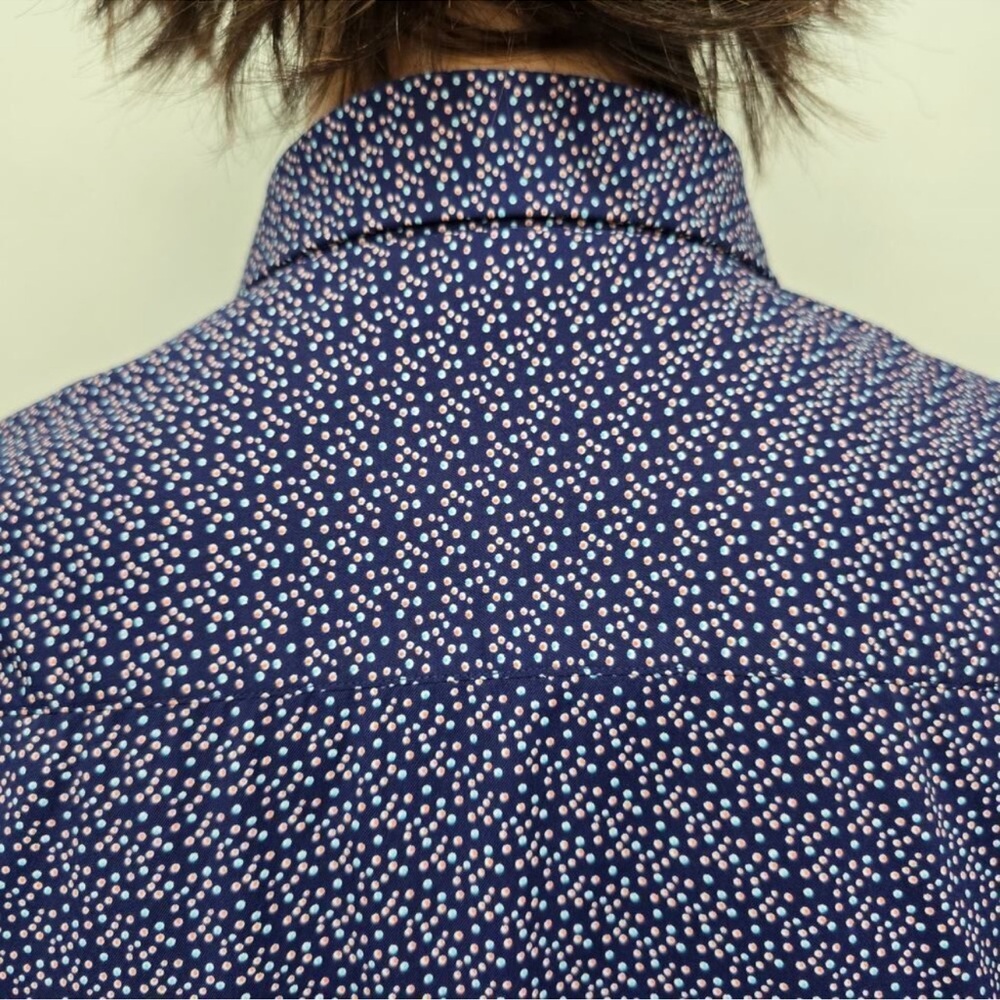 BRAND NEW NWOT Bugatchi Polka Dot Casual Button Down Shirt